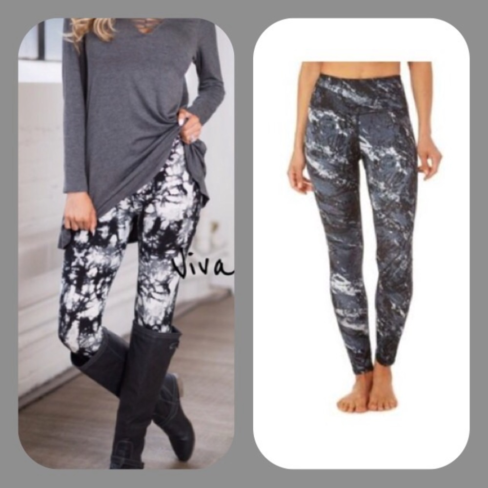 Like 🆕RBX Compression Marble Exercise Pants Sz L